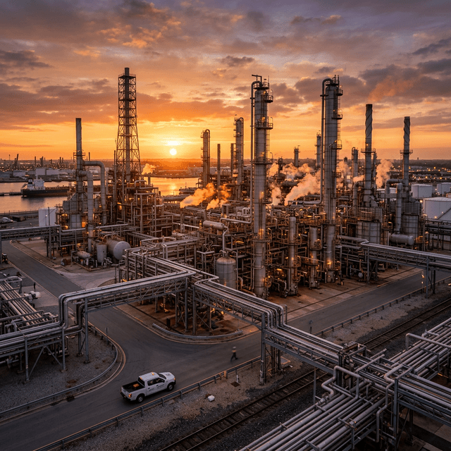 Oil and gas refinery infrastructure